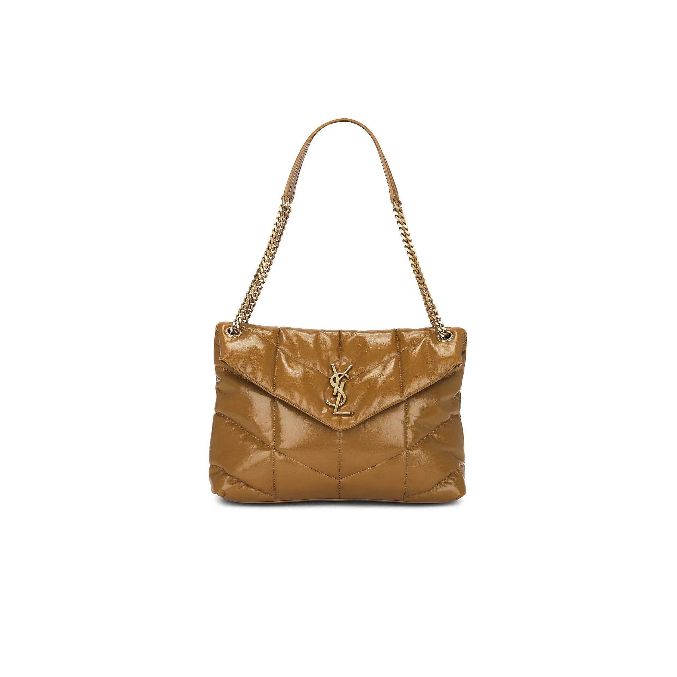 Y*L puffer medium in leather 2402226697850 (35*23*13cm)